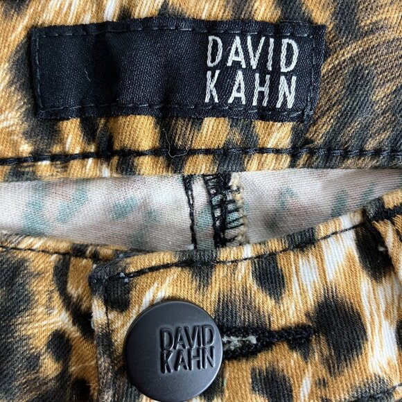 David Kahn Women's 25 Leopard Print Skinny Pants New - Picture 7 of 10